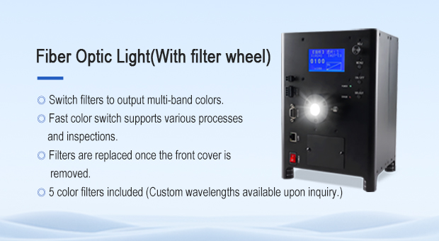 Multi-Color Switching: High-Performance Fiber Optic Light with Filter Wheel